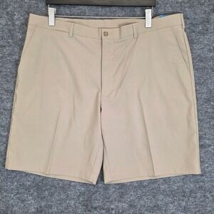 NWT PGA Tour Golf Shorts Mens Size 44 Khaki Moisture Wicking Stretch Performance